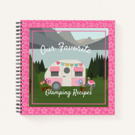 Pink Retro Glamper Notebook Notizblock