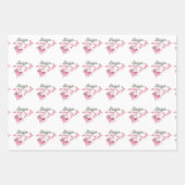 Pink Retro Groovy Weihnachten Geschenkpapier Set (Vorderseite 2)