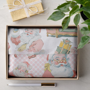 Pink Retro Groovy Weihnachten Seidenpapier