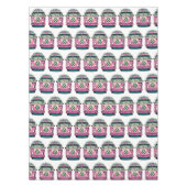 Pink Retro Hippie Vans Tischdecke (Vorderseite)