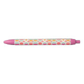 Pink-Retro Kreis-Muster Kugelschreiber (Vorderseite)
