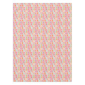 Pink-Retro Kreis-Muster Tischdecke (Vorderseite)