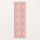 Pink-Retro Kreis-Muster Yogamatte (Vorderseite)