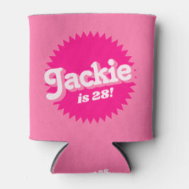 Pink Retro Malibu Seal | Birthday Dosenkühler