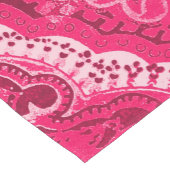 Pink-Retro Paisley Bandanna/Bandana Mittelgroßer Tischläufer (Ecke)
