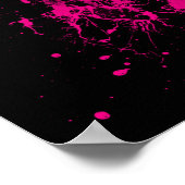 PINK RETRO PEACE SIGN POSTER (Ecke)