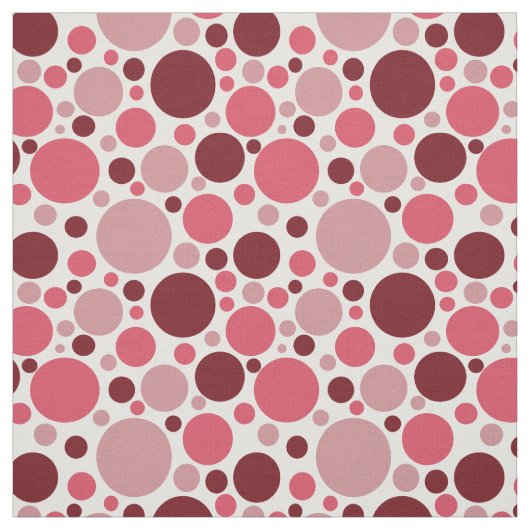 Pink Retro Polka Dot Pattern Stoff (Muster)