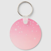 Pink Retro Santa Claus Vintag Frohe Weihnachten Schlüsselanhänger (Rückseite)