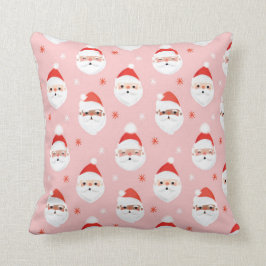 Pink Retro Santa Clause Wrapping Paper Kissen