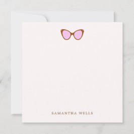 Pink Retro Sonnenbrille Personalisiert Danke