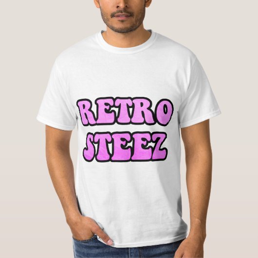 Pink Retro Steez T-Shirt (Vorderseite)