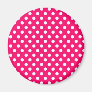 Pink-Retro Tupfen-Muster-Magnet Magnet