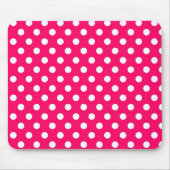Pink-Retro Tupfen-Muster Mousepad (Vorne)