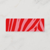 Pink Retro Vintag Display Duschkarteneinlage Mini Visitenkarte (Rückseite)