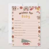 Pink Retro Weihnachtsbaumwünsche für Kinderspiel Einladung (Vorderseite)