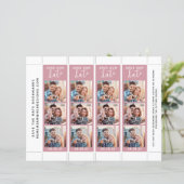 Pink Rette unser Date Foto Lesezeichen (Stehend Vorderseite)