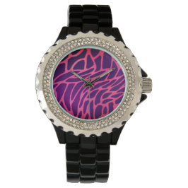 Pink Rhinestone Armbanduhr