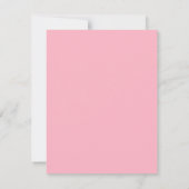 'Pink Rhod' Wasserfarbe Einladung (Rückseite)
