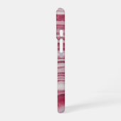 Pink Rhodochrosite Marble Agate Stone Pattern iPhone 16 Hülle (Linke Seite)