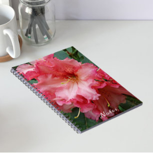 Pink Rhododendron Bloom Floral Notizblock