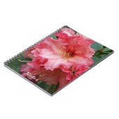 Pink Rhododendron Bloom Floral Notizblock (Linke Seite)