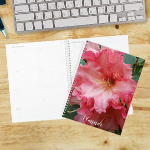 Pink Rhododendron Bloom Floral Planer