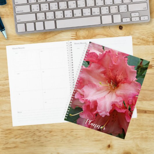 Pink Rhododendron Bloom Floral Planer