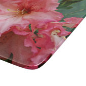 Pink Rhododendron Bloom Floral Schneidebrett (Ecke)