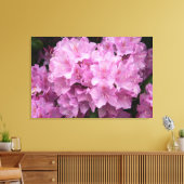 Pink Rhododendronen Wrapped Canvas Print Leinwanddruck (Insitu (Wohnzimmer))