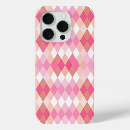 Pink Rhombus Case-Mate iPhone Hülle (Rückseite)