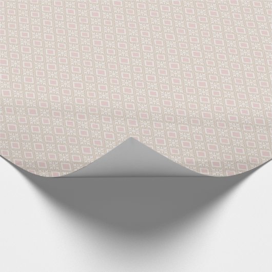 Pink Rhombusse Geschenkpapier (Ecke)