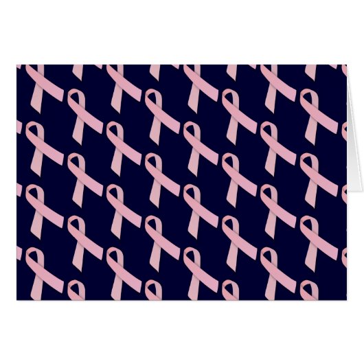 Pink Ribbbons gepolstertes Muster (Vorderseite (Horizontal))