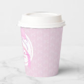 Pink Ribbon Baby Girl Dusche Pappbecher (Links)