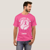 Pink Ribbon Baseball Design for Breast Cancer Awar T-Shirt (Vorne ganz)