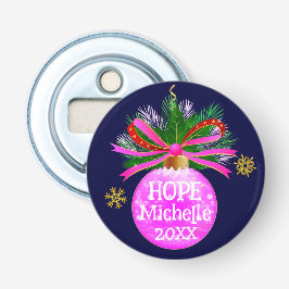 Pink Ribbon Bauble Flaschenöffner