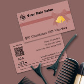 Pink Ribbon Bells $10 Weihnachtsgutscheinkarte