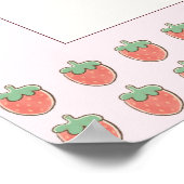 Pink Ribbon Berry Erster Geburtstag Willkommen Poster (Ecke)