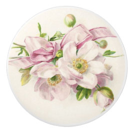 Pink Ribbon Bouquet Keramikknauf