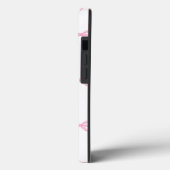 Pink Ribbon Bow Trellis Case-Mate iPhone Hülle (Rückseite / Links)