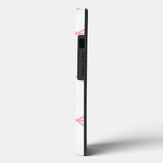 Pink Ribbon Bow Trellis Case-Mate iPhone Hülle (Rückseite / Links)