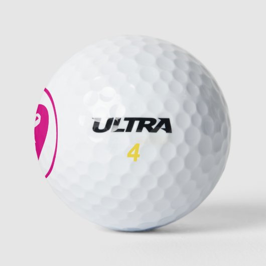 Pink Ribbon Breast Cancer Awareness Golf Ball (Logo)