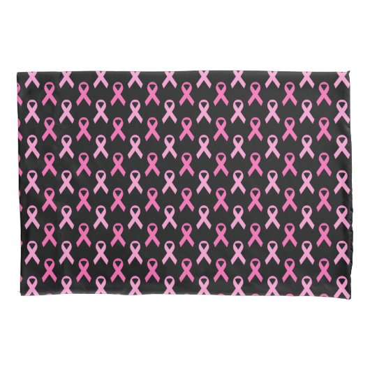 Pink Ribbon Breast Cancer Awareness Pattern Kissenbezug (Vorderseite)