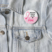 Pink Ribbon Brustkrebs Bewusstsein Button (Beispiel)