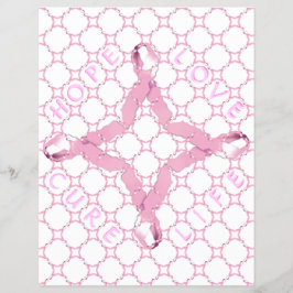 Pink Ribbon Brustkrebs Bewusstsein Flyer
