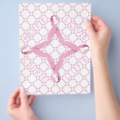 Pink Ribbon Brustkrebs Bewusstsein Flyer (Hand)