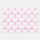 Pink Ribbon Brustkrebs Bewusstsein Geschenkpapier Set (Vorderseite 3)