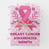 Pink Ribbon Brustkrebs Bewusstsein Geschenkpapier Set (Beispiel)