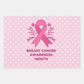 Pink Ribbon Brustkrebs Bewusstsein Geschenkpapier Set (Vorderseite)