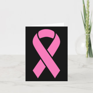 Pink Ribbon Brustkrebs Bewusstsein Karte