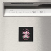 Pink Ribbon Brustkrebs Bewusstsein Kur Elephant Magnet (In Situ (Geschirrspüler))